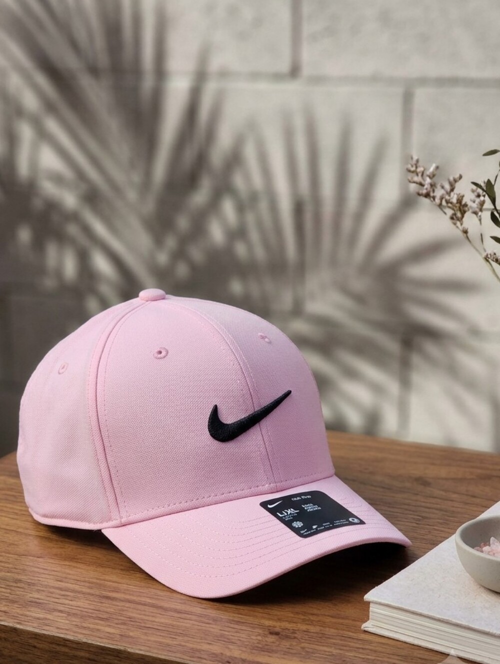 Nike Adult Dri-FIT Club Structured Golf Pink Baseball Cap with Black Swoosh
